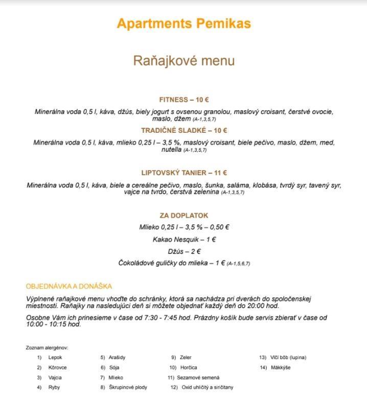 Apartments Pemikas II Liptovsky Mikulas Exterior photo